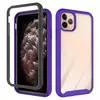 Противоударный чехол бампер для Vivo Y02 Anomaly Hybrid 360 Purple / Black (Пурпурный / Черный)