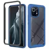 Противоударный чехол бампер для Vivo Y02 Anomaly Hybrid 360 Black / Blue (Черный / Синий)