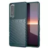 Противоударный чехол бампер для Sony Xperia 1 III Anomaly Thunder Green (Зеленый)