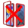 Противоударный чехол бампер для Vivo Y33s / Y21 Anomaly Hybrid 360 Red (Красный)
