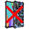 Протиударний чохол бампер для Motorola Moto E32 / G22 Anomaly Hybrid Armor (вбудована підставка) Army Blue (Армійський Синій)