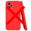 Чехол бампер для Realme C35 Anomaly Silicone (с микрофиброй) Red (Красный)