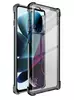 Противоударный чехол бампер для Motorola Moto G200 Imak Shock Black / Transparent (Черный / Прозрачный)