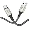 Кабель Hoco Type-C Howdy Charging Data Cable X66 1m, 3A Grey (Сірий) Кабель Hoco Type-C Howdy Charging Data Cable X66 1m, 3A Grey (Сірий)