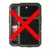 Противоударный чехол бампер для iPhone 14 Plus Love Mei PowerFull (Со стеклом) Army Green (Армейский Зеленый)