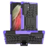 Противоударный чехол бампер для Samsung Galaxy S22 Ultra Nevellya Case (встроенная подставка) Purple (Пурпурный)