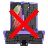 Противоударный чехол бампер для Samsung Galaxy S23 Ultra Nevellya Case (встроенная подставка) Purple (Пурпурный)