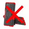 Противоударный чехол бампер для Xiaomi Poco M5 Nevellya Case (встроенная подставка) Red (Красный)