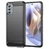 Протиударний чохол бампер для Motorola Moto G71 5G iPaky Carbon Fiber Black (Чорний)