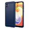Противоударный чехол бампер для Samsung Galaxy M04 / Galaxy A04e iPaky Carbon Fiber Blue (Синий)