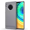 Противоударный чехол бампер для Huawei Mate 50 Pro iPaky Carbon Fiber Grey (Серый)