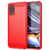 Протиударний чохол бампер для Realme GT2 / GT Neo 2 / GT Neo 3T iPaky Carbon Fiber Red (Червоний)