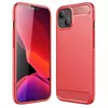 Противоударный чехол бампер для iPhone 14 iPaky Carbon Fiber Red (Красный)