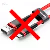 Кабель для заряджання Baseus Kevlar Type C USB 1m Red (Червоний) CATKLF - B0 Кабель для заряджання Baseus Kevlar Type C USB 1m Red (Червоний) CATKLF - B0