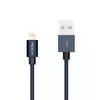 Кабель для зарядки и передачи данных Rock Metal Charge & Sync Round Cable 1 m Lightning Tarnish (Матовый) RCB0432 Кабель для зарядки и передачи данных Rock Metal Charge & Sync Round Cable 1 m Lightning Tarnish (Матовый) RCB0432