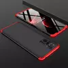 Ультратонкий чохол бампер для Xiaomi Redmi 12C GKK Dual Armor Black / Red (Чорний / Червоний)