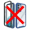 Противоударный чехол бампер для ZTE Blade V40 Pro Anomaly Hybrid 360 Black / Blue (Черный / Синий)