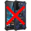 Протиударний чохол бампер для ZTE Blade V40 Anomaly Hybrid Armor (вбудована підставка) Blue (Синій)