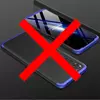 Ультратонкий чохол бампер для Motorola Moto G72 GKK Dual Armor Black / Blue (Чорний / Синій)