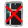 Противоударный чехол бампер для iPhone 14 Pro Max Love Mei PowerFull (Со стеклом) Silver (Серебристый)