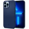 Противоударный чехол бампер Spigen Silicone Fit для iPhone 14 Pro Max Navy Blue (Темно Синий)