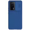 Противоударный чехол бампер Nillkin CamShield Pro (шторка на камеру) для Xiaomi Poco F5 Pro / Redmi K60 / Redmi K60 Pro Blue (Синий)
