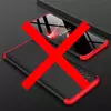 Ультратонкий чехол бампер для Samsung Galaxy Note 20 Ultra GKK Dual Armor Black / Red (Черный / Красный)
