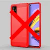 Противоударный чехол бампер для Samsung Galaxy A51 iPaky Carbon Fiber Red (Красный)