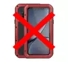 Противоударный чехол бампер Love Mei PowerFull (Со стеклом) для iPhone 11 Pro Red (Красный)