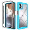 Противоударный чехол бампер для Vivo Y36 Anomaly Hybrid 360 Sky Blue / Grey (Небесно Синий / Серый)