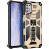 Противоударный чехол бампер для Vivo Y36 Anomaly Hybrid Armor (встроенная подставка) Gold (Золотой)
