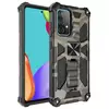 Противоударный чехол бампер для Vivo Y36 Anomaly Hybrid Armor (встроенная подставка) Army Green (Армейский Зеленый)