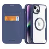 Чохол книжка для iPhone 15 Plus Dux Ducis Skin X Pro with MagSafe Blue (Синій) Чохол книжка для iPhone 15 Plus Dux Ducis Skin X Pro with MagSafe Blue (Синій)