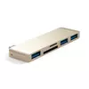 USB-хаб Satechi Type-C USB 3-in-1 Hub Gold (Золото) ST-TCUHG USB-хаб Satechi Type-C USB 3-in-1 Hub Gold (Золото) ST-TCUHG