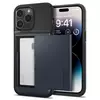 Противоударный чехол бампер Spigen Slim Armor CS (с отделом для карт) для iPhone 14 Pro Metal Slate (Металлический Сланец) ACS04982