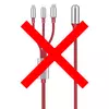 Кабель для зарядки и передачи данных Hoco U17 Capsule 3-in-1 Lightning Micro-USB Type-C Red (Красный)