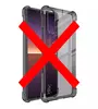 Протиударний чохол бампер для Sony Xperia 5 V Imak Shock Black / Transparent (Чорний / Прозорий) 