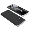 Ультратонкий чехол бампер для Motorola Moto G24 GKK Dual Armor Black / Silver (Черный / Серебристый)