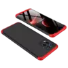 Ультратонкий чехол бампер для Realme Note 50 GKK Dual Armor Black / Red (Черный / Красный)
