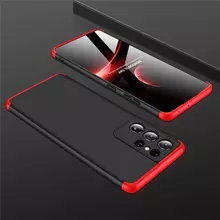 Чехол бампер для Samsung Galaxy S21 Ultra GKK Dual Armor Black&Red (Черный&Красный)