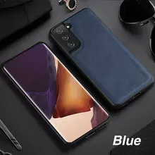 Чехол бампер для Samsung Galaxy S21 Ultra X-Level Retro Blue (Синий) 