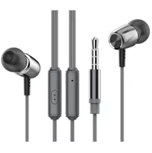 Вакуумные наушники Borofone BM15 “uMelody” Wired Headphone Gray (Серый)