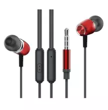 Вакуумные наушники Borofone BM15 “uMelody” Wired Headphone Red (Красный)