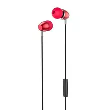 Вакуумные наушники Borofone BM16 JoyMelody” Wired Headphone Red (Красный)