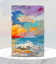 Чехол книжка My Colors Prints Leather Flip для Samsung Galaxy Tab A 8.0" SM-T290 SM-T295 Морской восход