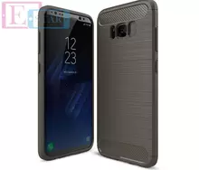 Чехол бампер для Samsung Galaxy S8 Plus G955F iPaky Carbon Fiber Gray (Серый)