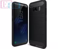 Чехол бампер для Samsung Galaxy S8 Plus G955F iPaky Carbon Fiber Black (Черный)