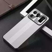 Чехол бампер для Xiaomi Mi 11 Ultra Anomaly Metal Lens Silver (Серебристый)
