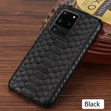Чехол бампер для Samsung Galaxy S21 Ultra Anomaly Python Plate Black (Черный)