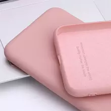 Чехол бампер для Realme 8 Anomaly Silicone Sand Pink (Песочный Розовый)